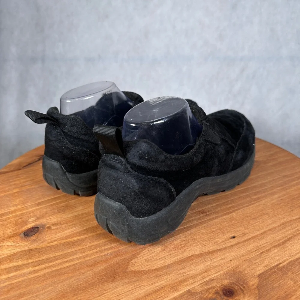Cabelas Slip On Shoes Mens 10 Black Good Suede CS-3060B-01P Rugged Loafers
